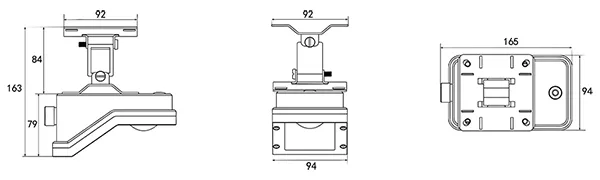 Схема габаритов устройства