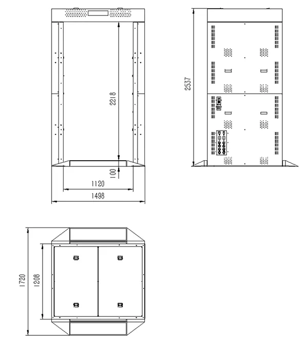 Схема габаритов устройства
