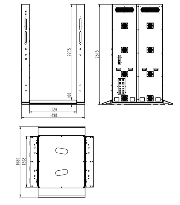 Схема габаритов устройства